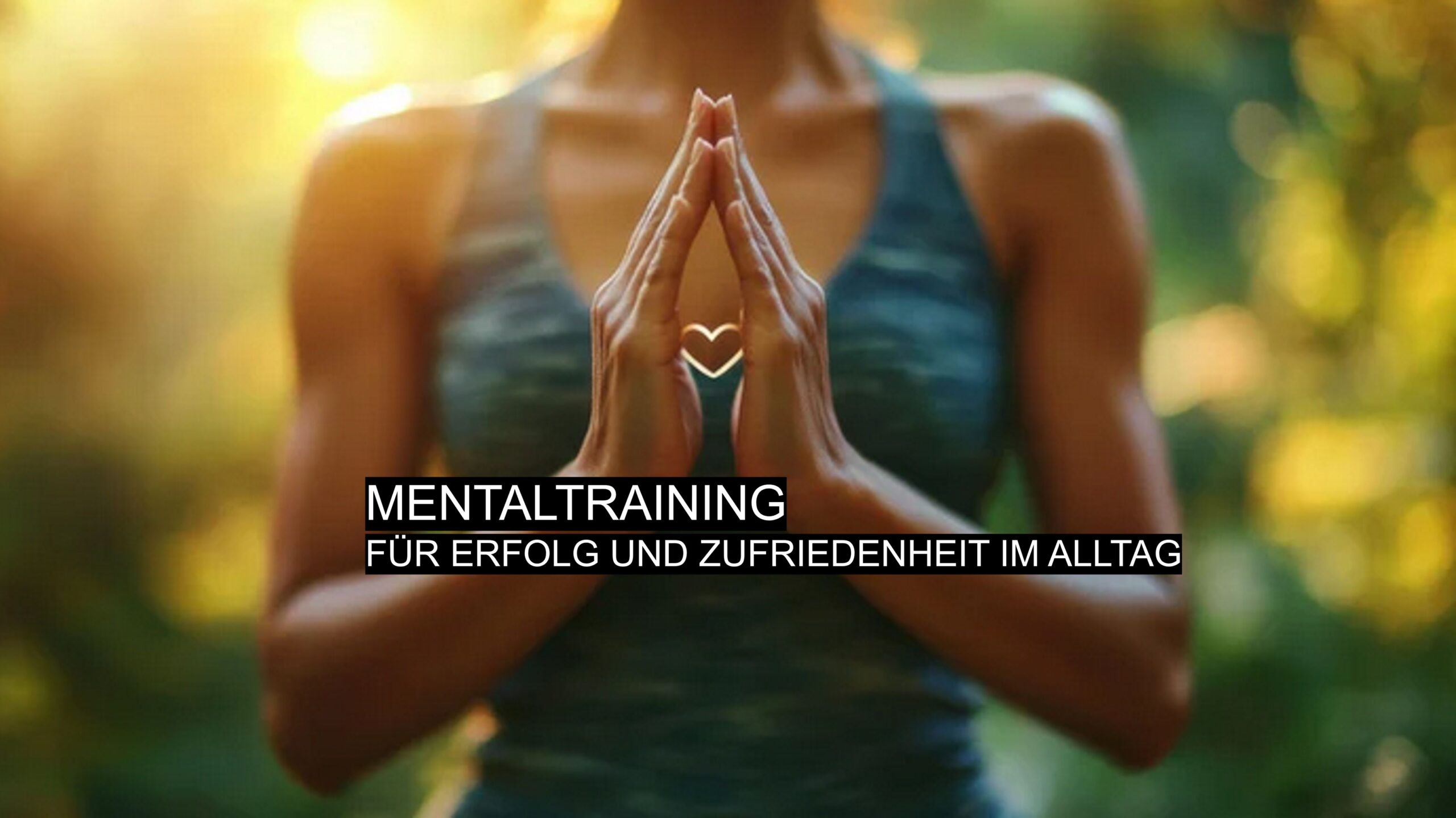 Frau in Meditationshaltung: Mentaltraining für Erfolg und Zufriedenheit im Alltag